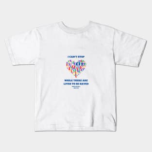 Edith Cavell - I can't stop while there are lives to be saved Kids T-Shirt